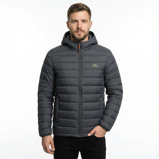 Lacoste Premium Thermo-Steppjacke mit Kapuze