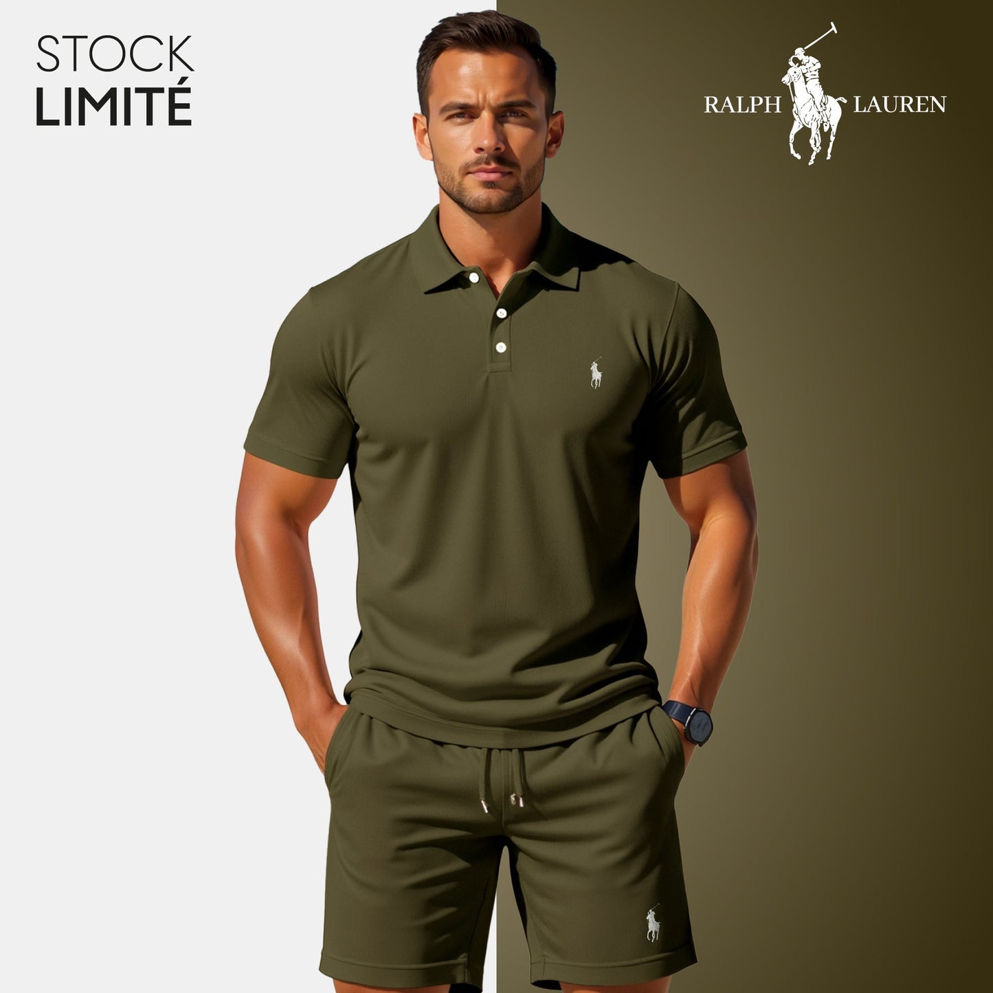 Ensemble Polo & Short Homme – R&L® | Édition Limitée
